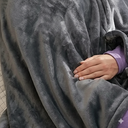 ThermaShawl™ – Wearable Heated Blanket with 3 Heat Levels | USB-Powered Cozy Plaid for Home, Office, Car & Travel